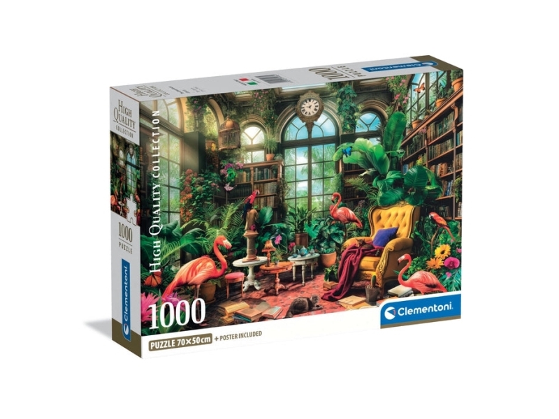Puslespil Hqc The Greenhouse Library, 1000 Brikker