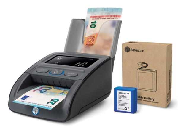 Safescan 155-S Komplett, Flera valutor, Infraröd (IR), Bläck, Magnetisk, Metallic thread, Size, Thickness, Watermark, Svart, LCD, CE, WEEE, RoHS, REACH, AC | Kontorsmaskiner - POS (Point of sale) - Övriga | GameStuff