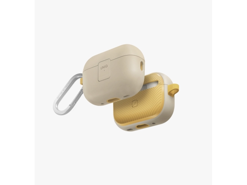 Uniq Uniq Etui Clyde Lock Case Airpods Pro 2 (2022/2023) Beżowo-Żółty/Ivory-Canary Yellow