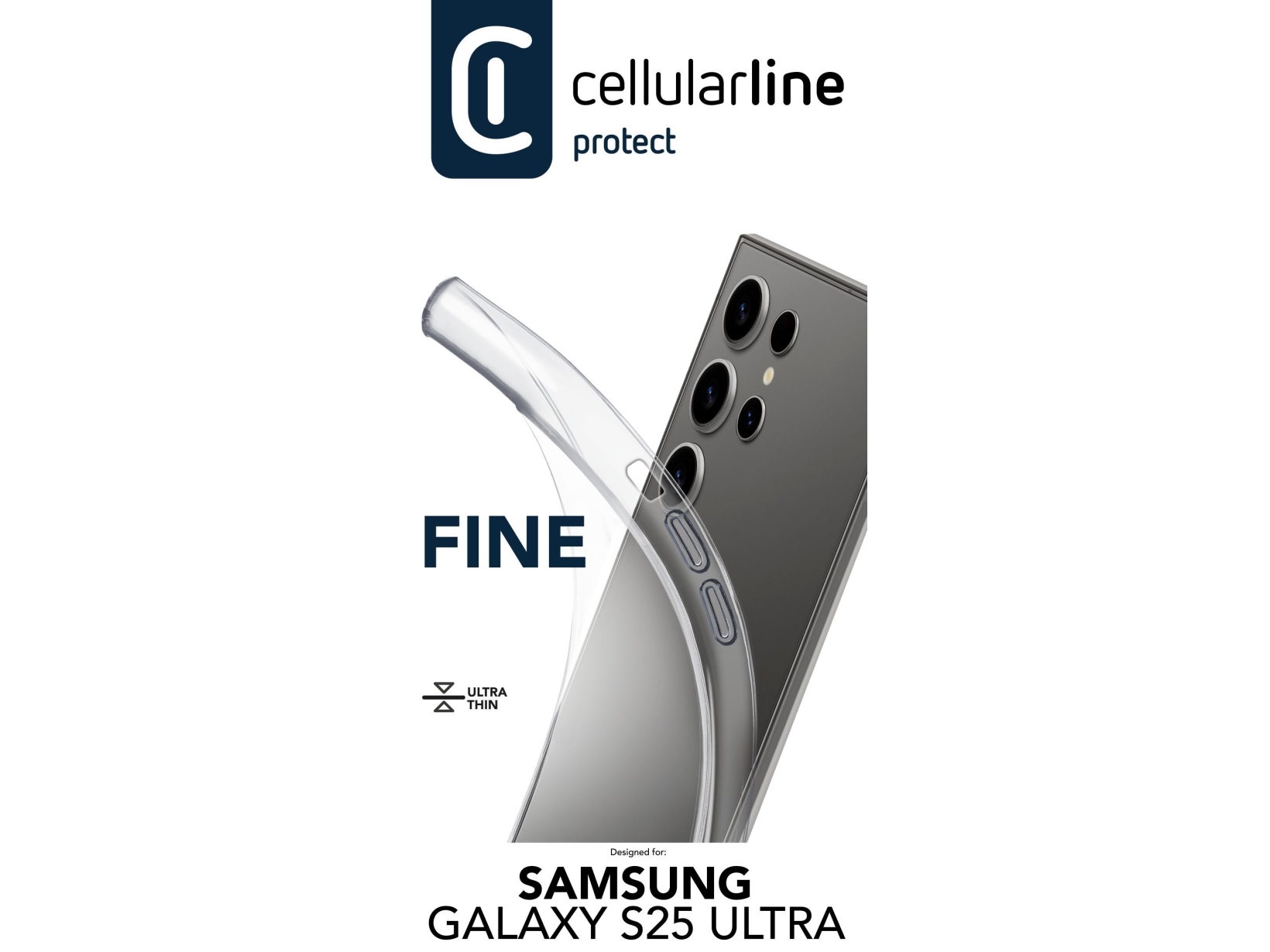 Cellularline Finecgals25ut Omslag Samsung Galaxy S25 Ultra 17 3 Cm 6.8  " Transparent
