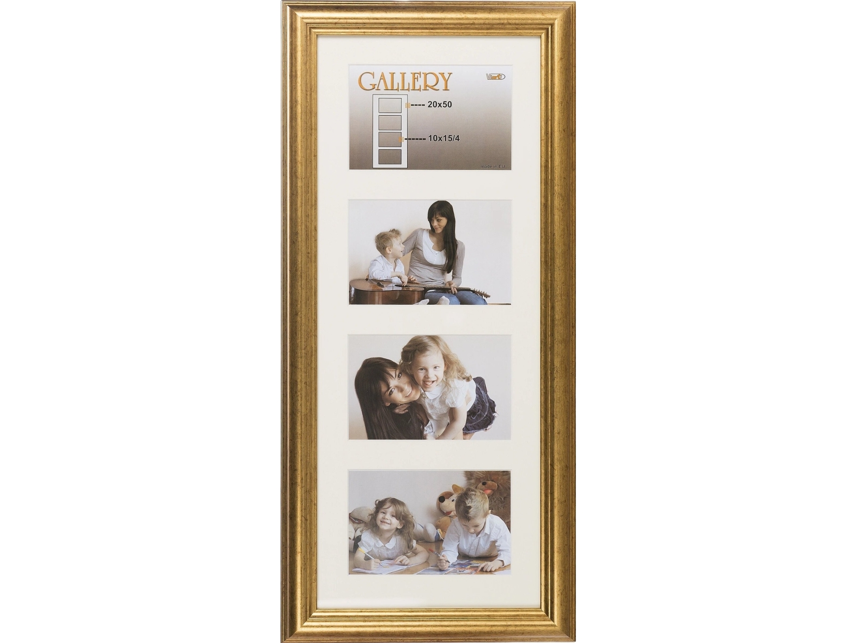 Victoria Collection Nuotraukų rėmelis Ema Gallery 20x50/4/10x15, auksinis (VF3967) | Foto och video - Foto- & videotillbehör - Bildramar | GameStuff
