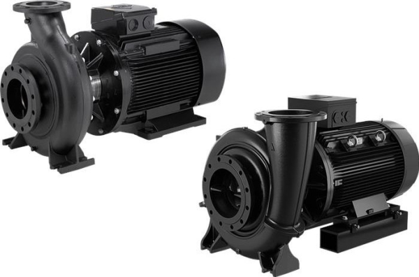 Grundfos Einstufige Monoblock-Umwälzpumpe Mit Axialem Zulauf Nb 65-125/144 Aaf2aesbqqenw1