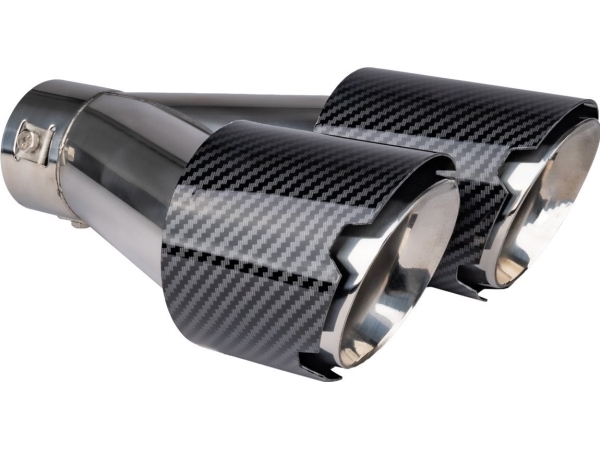 Duslintuvo antgalis 32-52 mm, nerūdijančio plieno, carbon, dvigubas, kairysis, AMiO‑04069