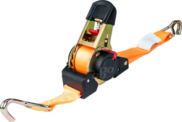 AMiO Transportbælte med automatisk optræk 1000kg 1t 38mm 4m j-type amio-03321