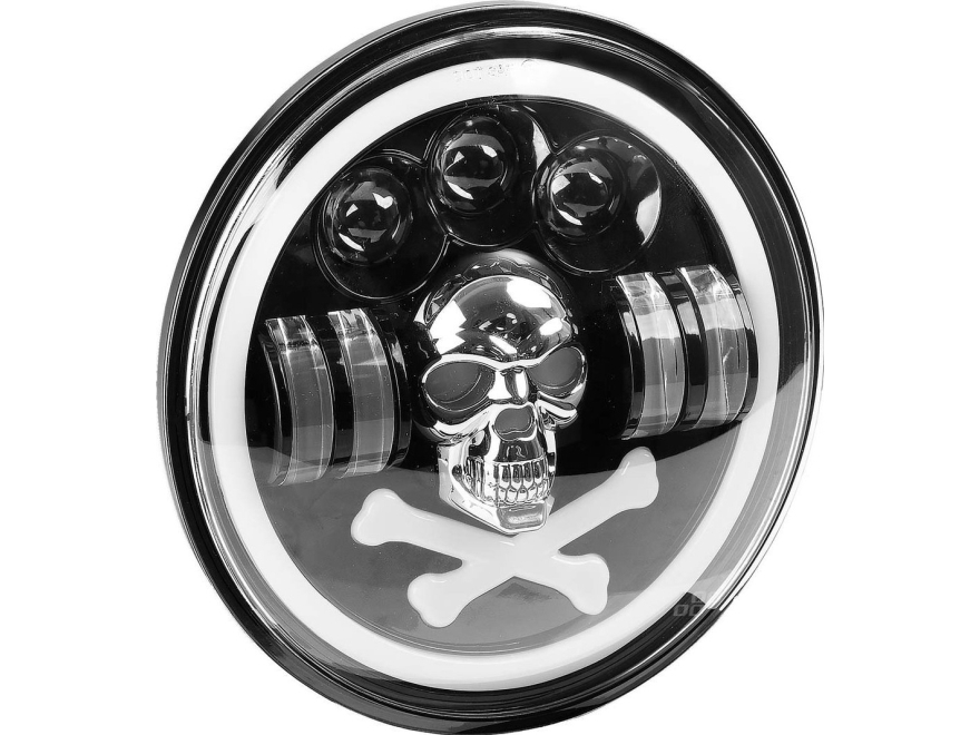 LED-kallon työvalaisin ylimääräinen koristeellinen kallo 12v 24v amio-03695 amio-03695