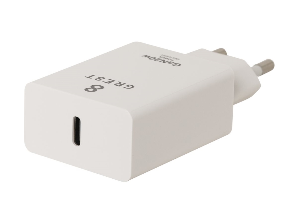Gre8t Grs Pd Wallcharger Usb-C 20W White B2b