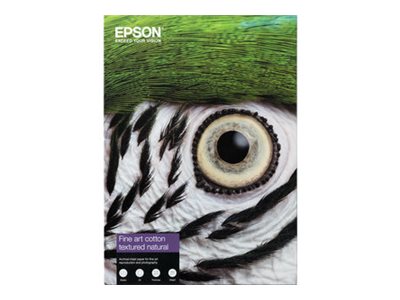 Epson Fine Art II - Bomull - strukturerad matt - 515 mikron - benvit - A4 (210 x 297 mm) - 300 g/m² - 25 ark lumppapper | Papper & Emballage - Vitt papper - Vitt A4 | GameStuff