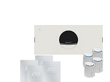 Pro komp 4 Z Gv st.sys - Trådløst styresystem LED/hvid komplet 4 zoner | VVS Artiklar - Uppvärmning - Golvvärme | GameStuff