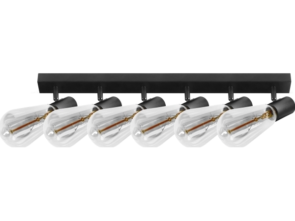 Pendelarmatur Orno Rio Sp 6 Vagg Och Takarmatur E27 Max. 6x60w Ip20 Svart