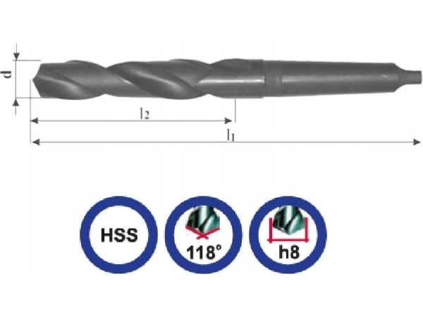 Bohrer Abraboro Metallbohrer Baildon Din 345 Rn Nwkc 38 Mm Hss (F), 349-200 Mm (Mk4 Schaft)