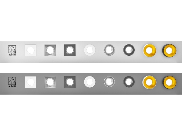 Exponeringsdisplay Adviti spotlights, grå, 133x16 cm | Papper & Emballage - Skyltning - Förvaringsskåp och informationsbrädor | GameStuff