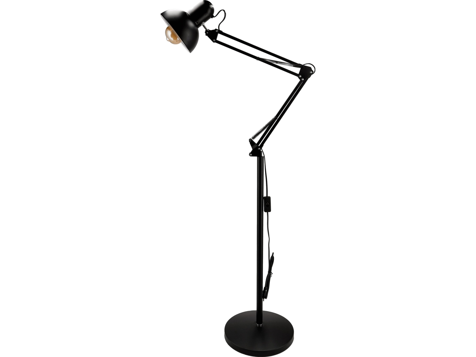 Orno LUWES golvlampa, 185 cm, E27, max. 18W, svart | Belysning - Annan belysning - Övriga | GameStuff
