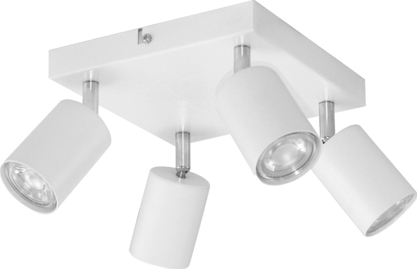 Pendelarmatur Orno Doa Sp4 Vagg Och Takarmatur Gu10 Max. 4x50w Ip20 Vit Fyrkantig