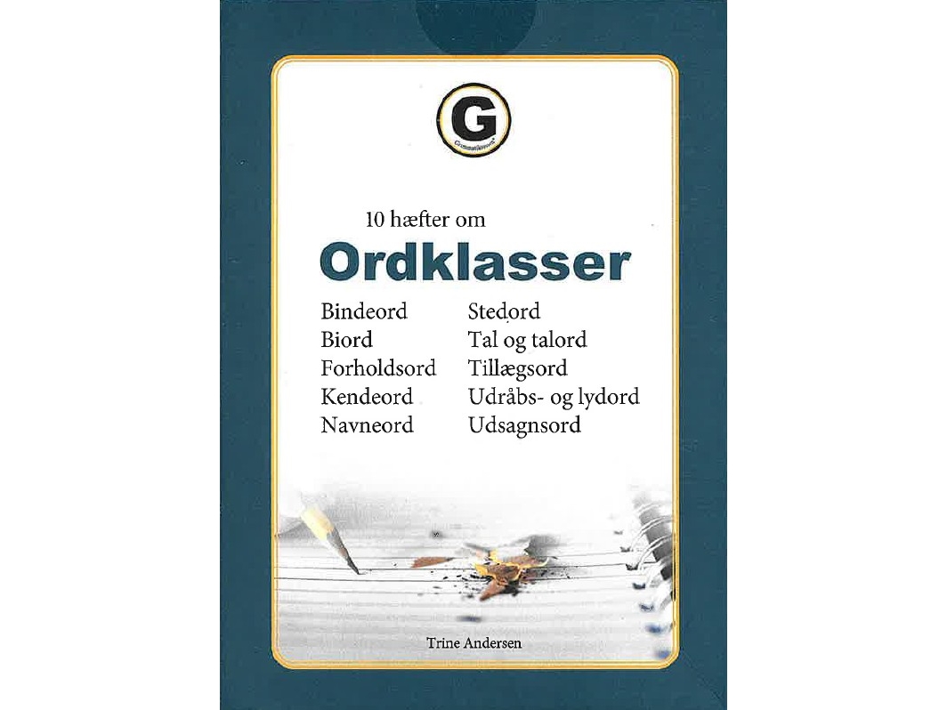 10 Hefte Über Wortklassen | Trine Andersen | Sprache: Dänish