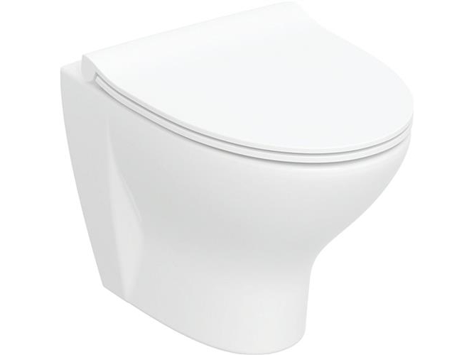 IFØ Ifö Spira Style sæt væghængt toiletskål, skjult montering, Rimfree, med toiletsæde