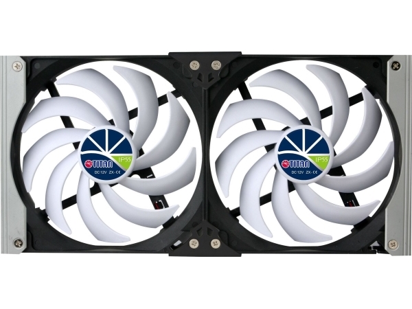 Titan Titan Ttc-Sc20(A)+ Dual Fridge Fan 92X25mm Ip55, Timer Mode, With Integrated Rectifier