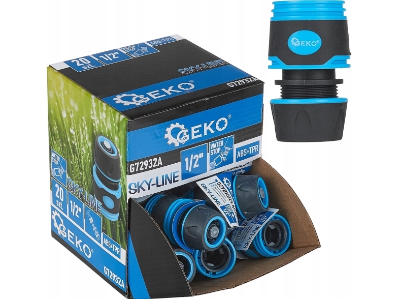 Snabbkopplingar 1/2 med stopp SKY-LINE – visningsförpackning (20/240) | Trädgården - Trädgårdstillbehör | GameStuff