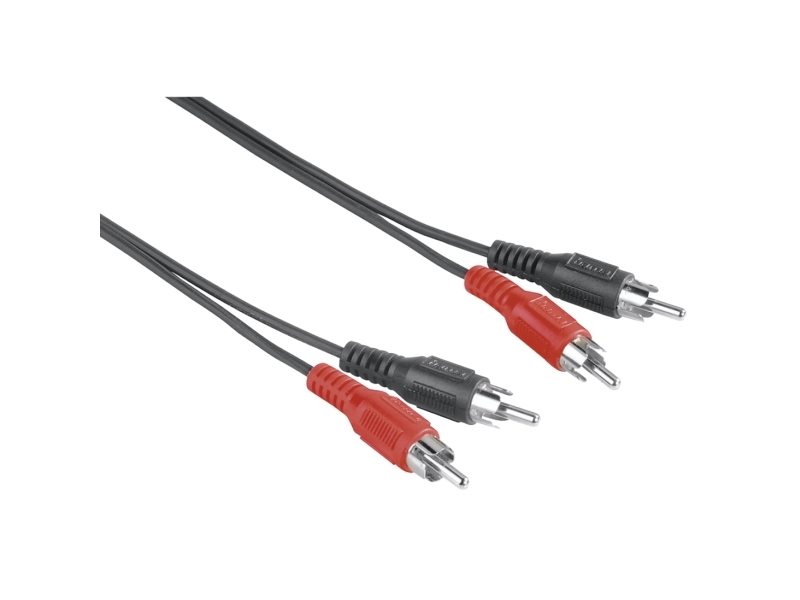 Hama 00205085, 2 X Rca, Hanstik, 2 X Rca, Hanstik, 1,5 M, Sort