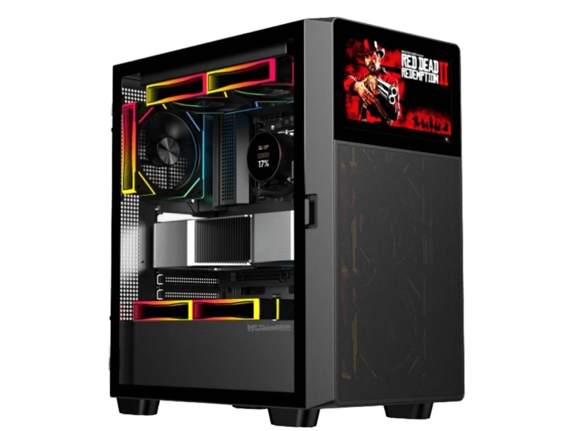 Nox Nxhummerbios, Tower, Pc, Sortieren, Atx, Itx, Micro-Itx, Acrylnitrilbutadienstyren, Metall, 18,5 Cm