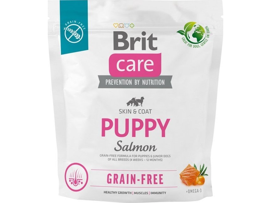 Brit tørfoder til hunde Sucha karma Dog Grain-free Puppy Salmon 1 kg