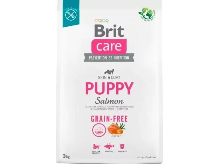 Brit Sucha Karma Dla Psa Care Dog Grain-Free Puppy Salmon 3 Kg