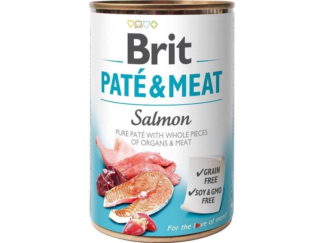 Brit Brit Pate & Meat Dog Salmon vådfoder 800 g