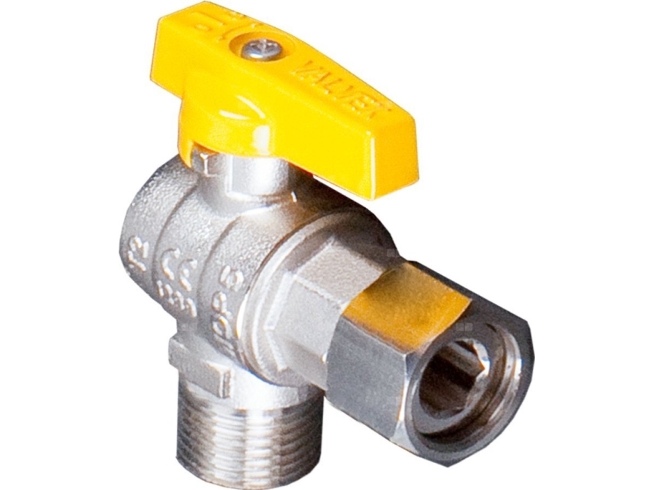 Valvex Orion Vinkelkugleventil Til Gas Med Roterende Møtrik, Med Aluminiummotor (Mal) // S.Valvex.3402080