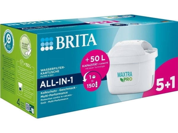 Brita Maxtra Pro, Pitcher-Wasserfilter, Weiß