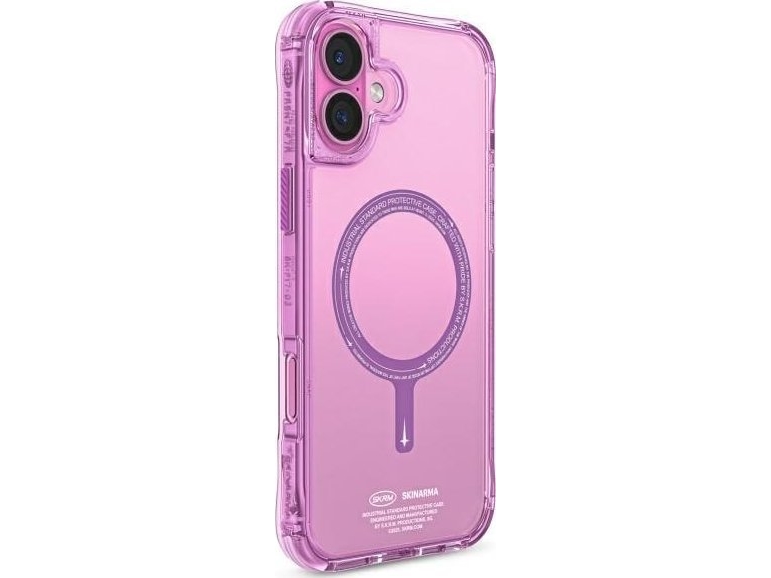 Skinarma Etui Saido Iphone 16 6.1" Magnetic Charging Różowy/Pink