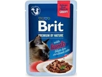 Brit Sterilised Cat Food Filet Mit Lamm 85G