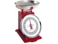 Terraillon Tradition 500, Mechanische Küchenwaage, 5 Kg, 10 G, Rot, 240 X 210 X 260 Mm