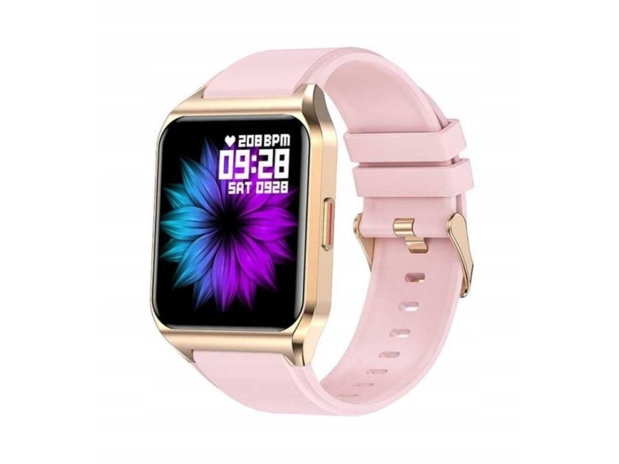 Rubicon Rnce89 Smartwatch, Gehäuse Aus Roségold Mit Rosa Armband