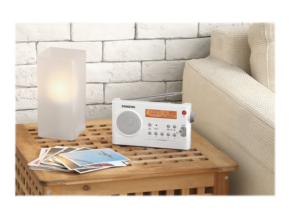 Radio Sangean Digital Tuning Am/Fm, Weiß / Pr-D7