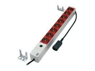 Bachmann - Regleta De 8 Tomas, 48,3 Cm, 2 M, Drinnen, Kein Stecker, Ip20, 1,5 Mm², Aluminium