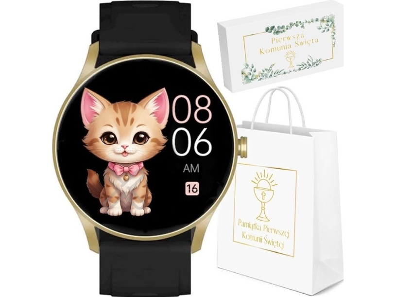 Gravity Watch Smartwatch Communion - Gt2-3 Schwarz/Goldener Umschlag