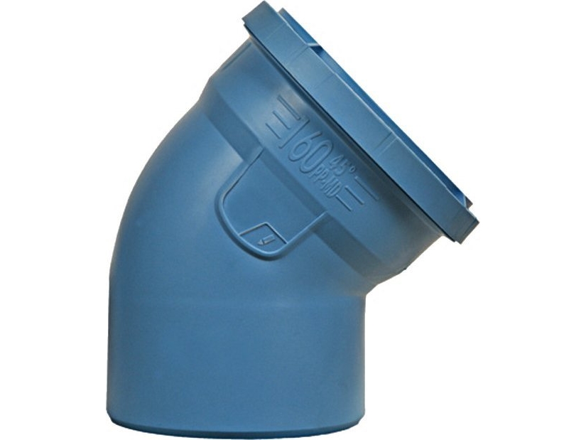 Dblue Ø75 mm X 45° Bøjning | VVS Artiklar - Dränering - PEH dränera | GameStuff