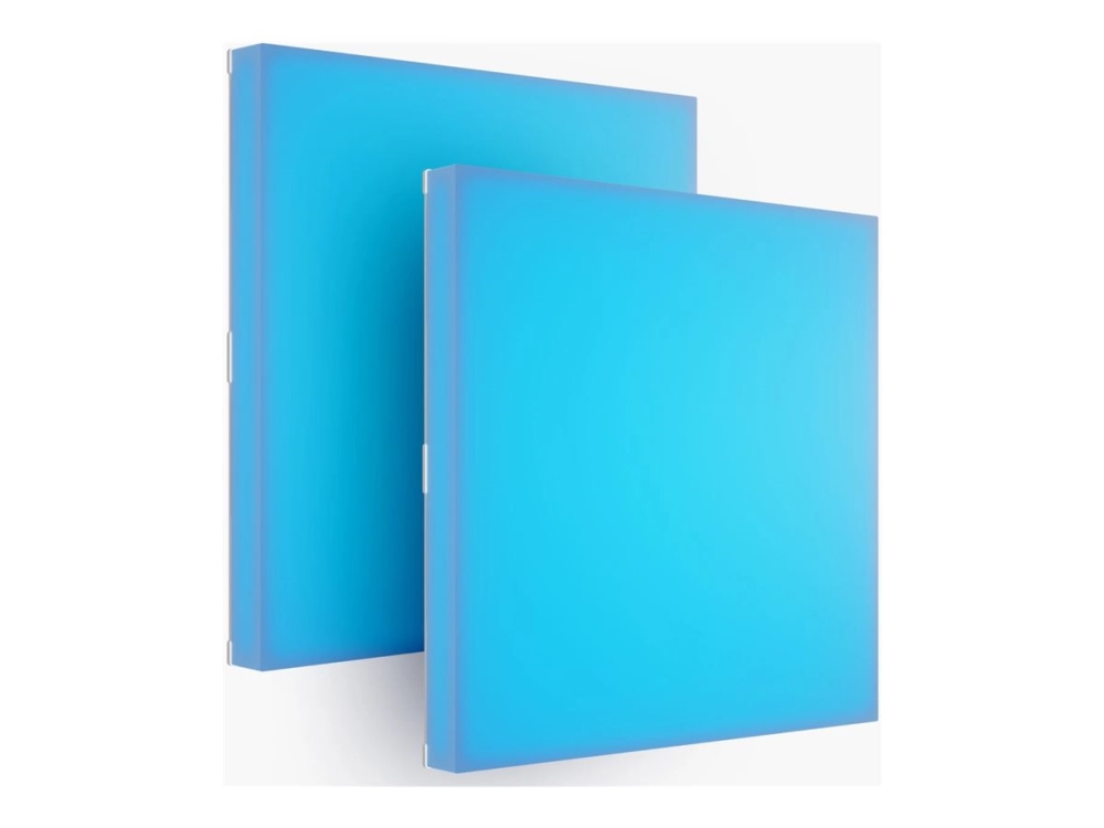 Nanoleaf - Ljuspanel - LED - 3 W - RGBW-lampa - 1200-6500 K - fyrkantig (paket om 2) | Smarta hem - Smart lampor - Ljuspaneler | GameStuff