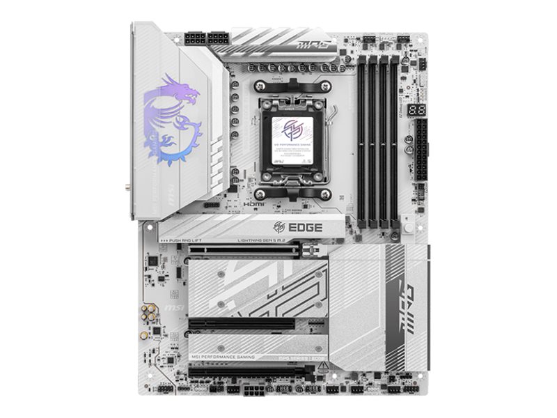 Msi Mpg B850 Edge Ti Wifi - Motherboard - Atx - Sockel Am5 - Amd B850 Chipsatz - Usb-C 3.2 Gen 2X2, Usb-C 3.2 Gen2, Usb 3.2 Gen 2, Usb 3.2 Gen 1 - 5