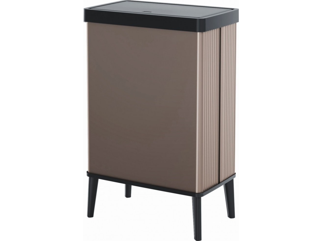 Curver E-COM - VERTO Bin HIGH Abfalleimer 54L, perlrosa 261010 Skraldespand 54 l Perlemorslilla Anti-fingerprint 1 stk