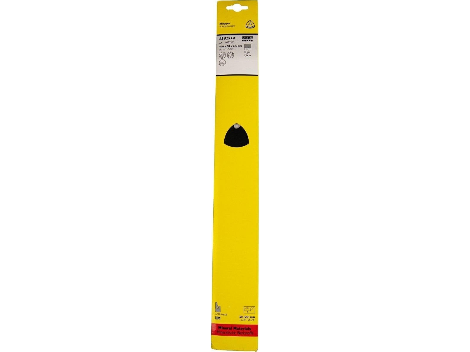 Klingspor 670319 bajonettsågblad, klinglängd 388 mm (1 st) | Elverktyg - Sågblad - Tigersågblad | GameStuff