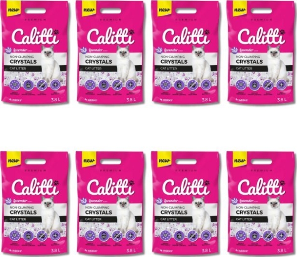 Żwirek dla kota Calitti Crystals Lavender Lawenda 30.4 l