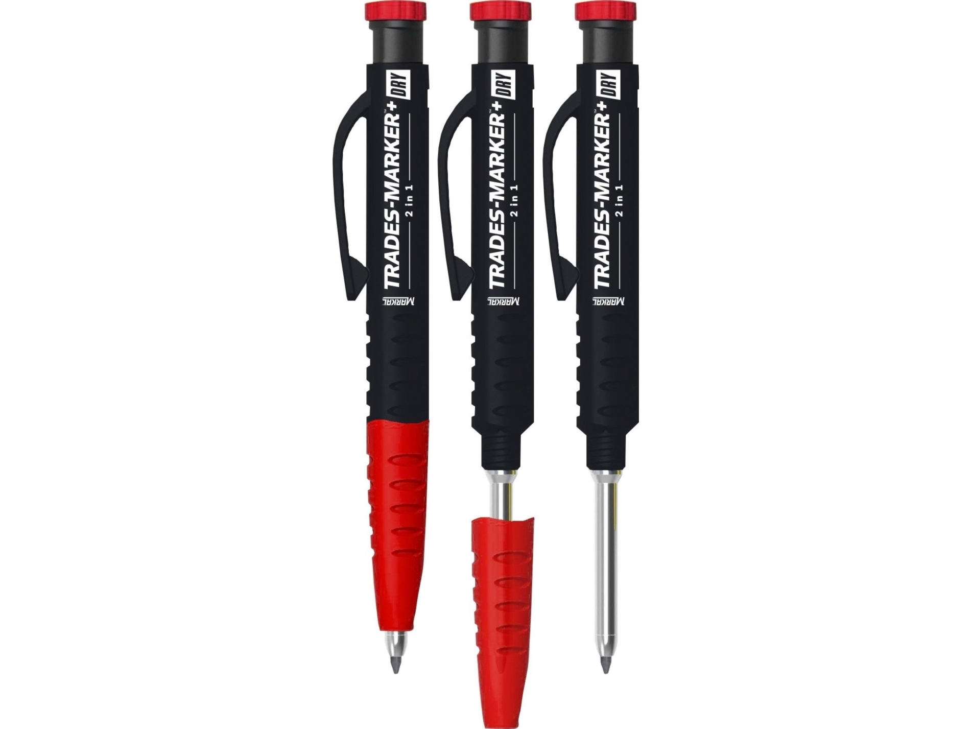Pieštukas Markal Trades Marker+ Dry 2 In 1