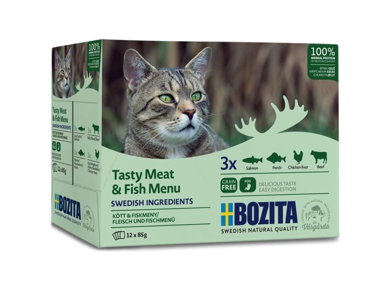Bozita Pouch HiG Multibox Meat & Fish Menu