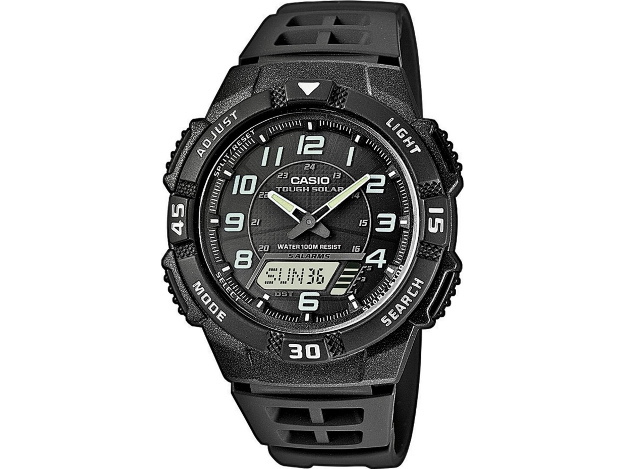 Casio analogt armbandsur AQ-S800W-1BVEF svart (AQ-S800W-1BVEF) | Huset - Säkerhet & Larm - Klockor och väckarklockor | GameStuff