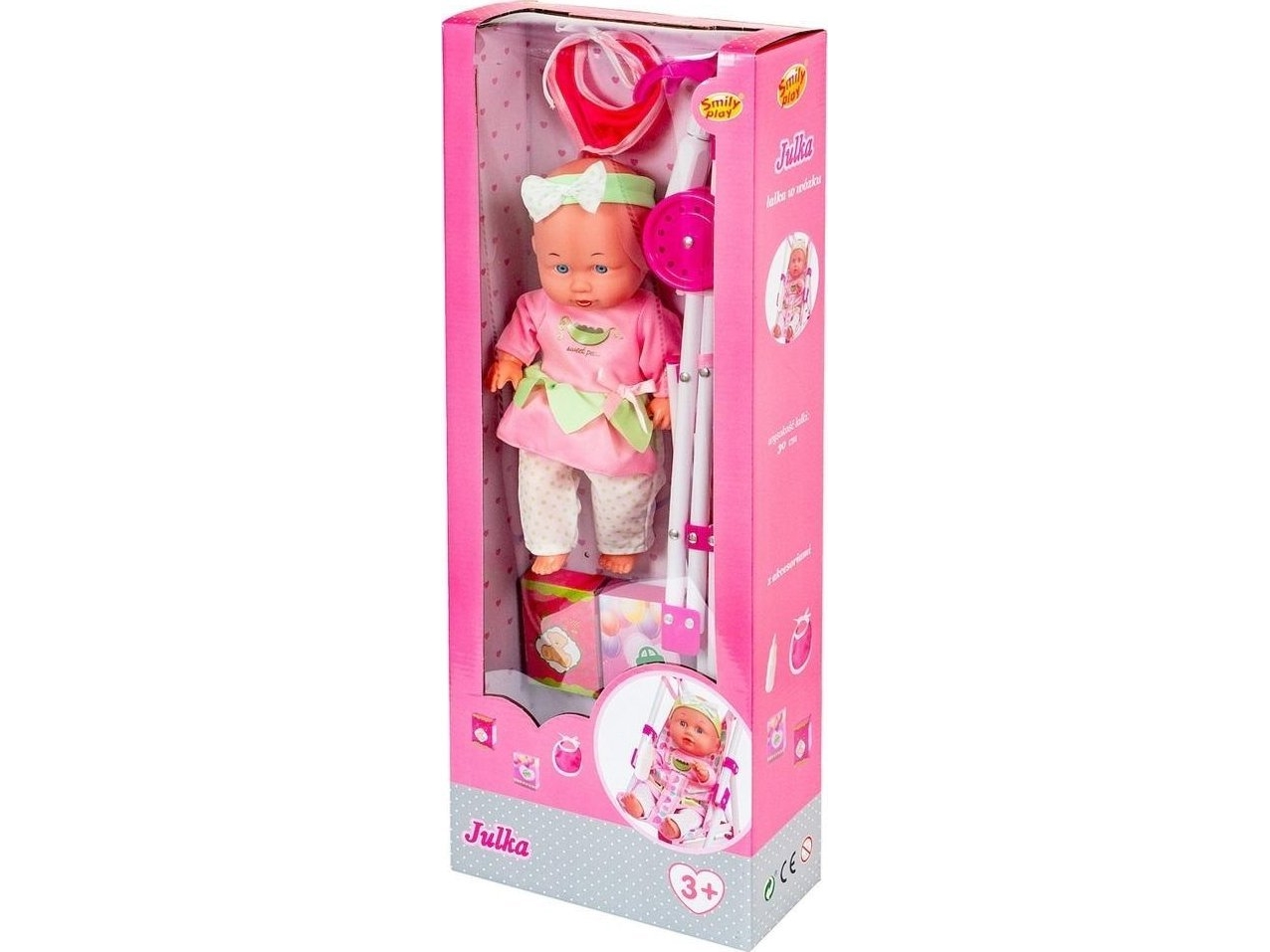 Anek Smily Play Docka Julka SmilyPlay SP84482 44820 i barnvagn | Leksaker - Figurer & Dockor - Dockvagnar | GameStuff