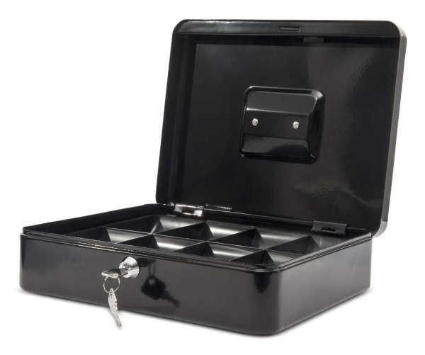 MAUL 5611490, Stål, Svart, Platt nyckel, 300 x 250 x 87 mm, 1,66 kg | Kontorsmaskiner - POS (Point of sale) - Kassalådor | GameStuff