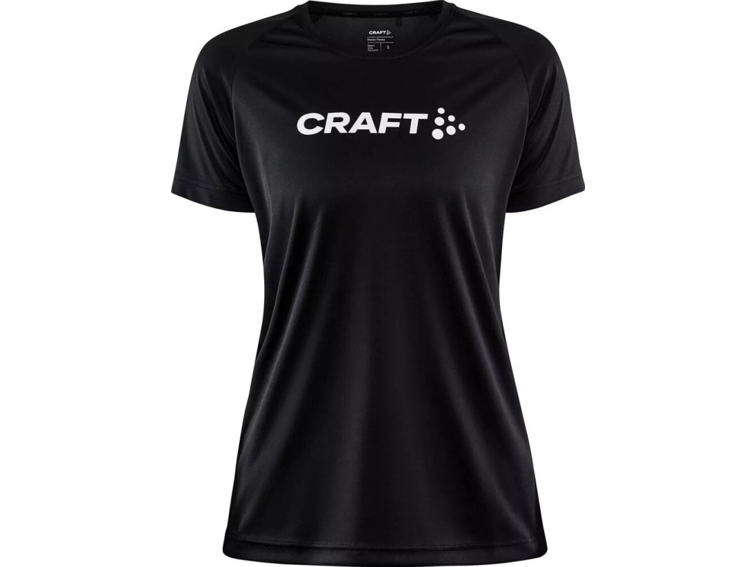 Naisten Craft CORE UNIFY LOGO TEE W musta, koko S