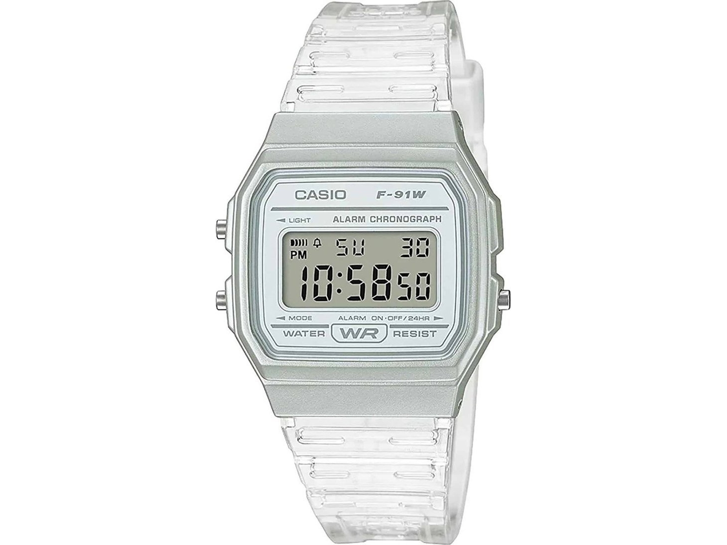 Casio Uhr Casio Uhr Modell F-91W_M Farbe Weiß. Zubehör Für Beide Geschlechter. Saison: Ganzjährig Nosize