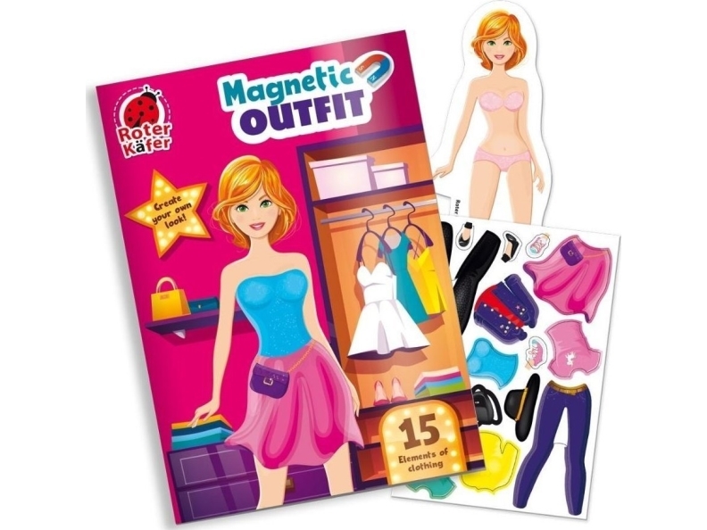 Magnetisk Puslespil Fashionable Girl