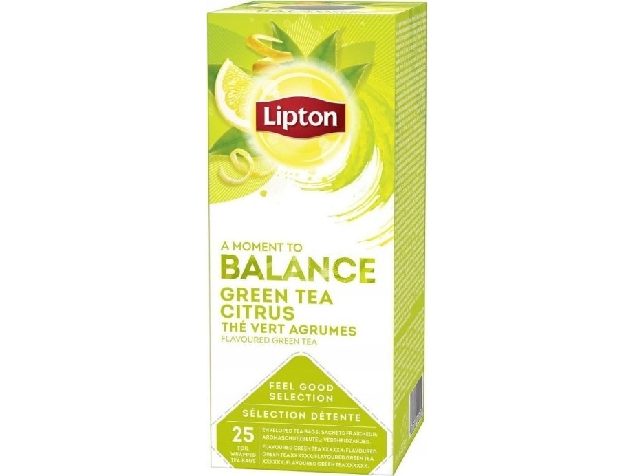 Lipton Grüner Tee Zitrus „A Moment To Balance“ 25 Teebeutel